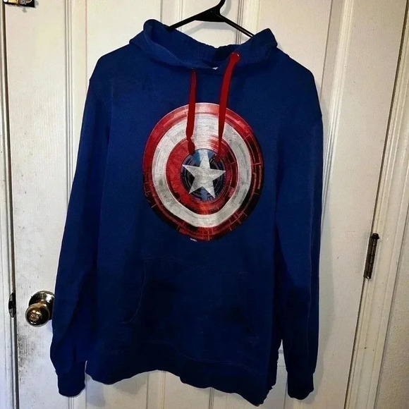 Men’s size medium captain America sweatshirt - Picture 1 of 2